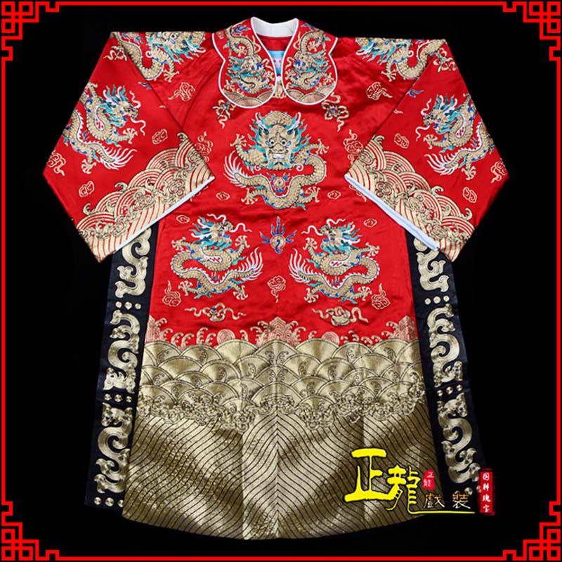 蔚皇帝蟒袍全金八宝团龙蟒
